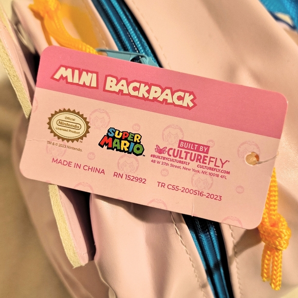 NWT Culturefly Nintendo Princess Peach Mini Backpack, Journal, And Plush Doll - Picture 8 of 14